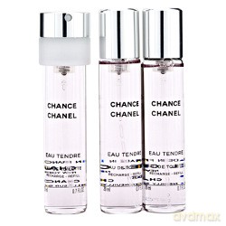 Chanel Chance Eau Tendre woda toaletowa 3 x 20ml spray - Refill wkład uzupełniający (126.305) [PERFUMY]