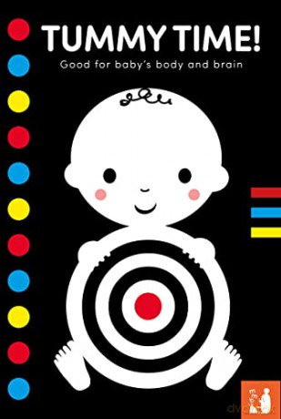 Tummy Time: A high-contrast fold-out book with mirror for babies [KSIĄŻKA]