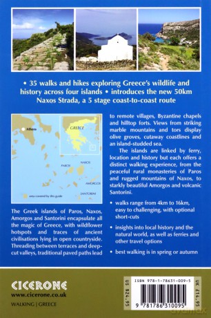 Walking on the Greek Islands - the Cyclades: Naxos and the 50km Naxos Strada, Paros, Amorgos, Santorini - Cooper-Gill Cameron [KSIĄŻKA]