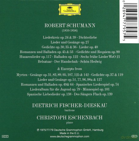 Dietrich Fischer-Dieskau, Christoph Eschenbach: Schumann:Lieder [6CD]