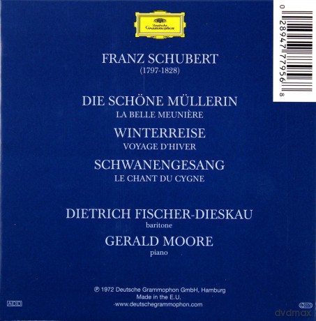 Dietrich Fischer-Dieskau, Gerald Moore: Schubert: The Song Cycles [3CD]