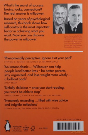 Willpower: Why Self-Control is The Secret to Success - Roy F Baumeister [KSIĄŻKA]