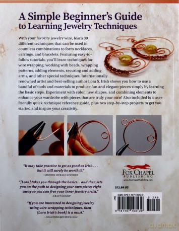 Wire-Wrapped Jewelry for Beginners: Step-by-Step Illustrated Techniques, Tools, and Inspiration - Lora S Irish [KSIĄŻKA]