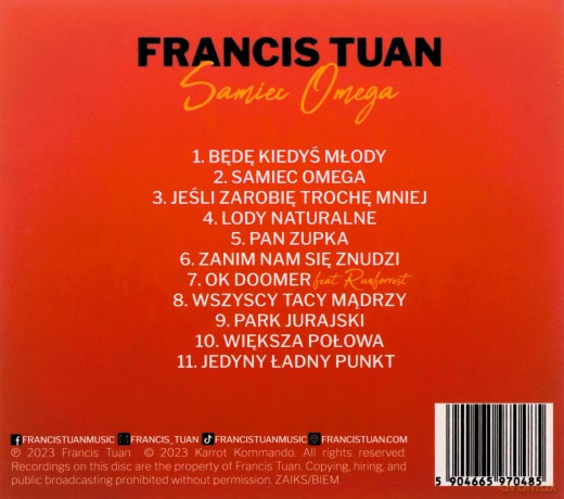 Francis Tuan: Samiec Omega [CD]