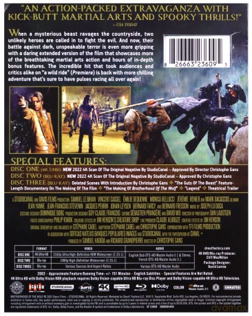 Brotherhood of the Wolf (Braterstwo wilków) [Blu-Ray 4K]+[Blu-Ray]