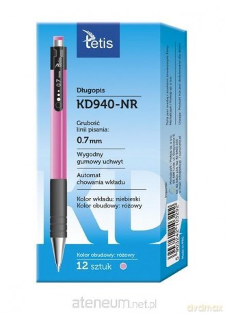 Długopis obudowa różowa KD940-NR (12szt)