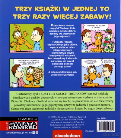 Garfield (Tom 15) Tłusty koci trójpak - Jim Davis, Jim Davis [KOMIKS]