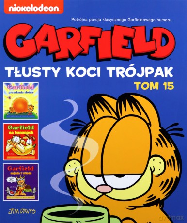 Garfield (Tom 15) Tłusty koci trójpak - Jim Davis, Jim Davis [KOMIKS]