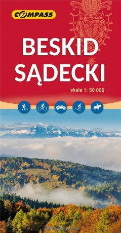 Mapa turystyczna - Beskid Sądecki 1: 50 000