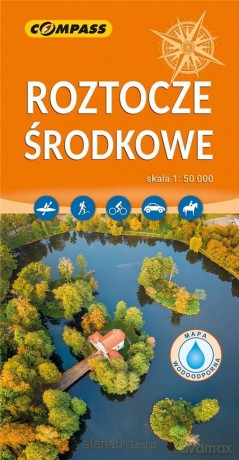Mapa turystyczna - Roztocze Środkowe 1:50 000 laminowana