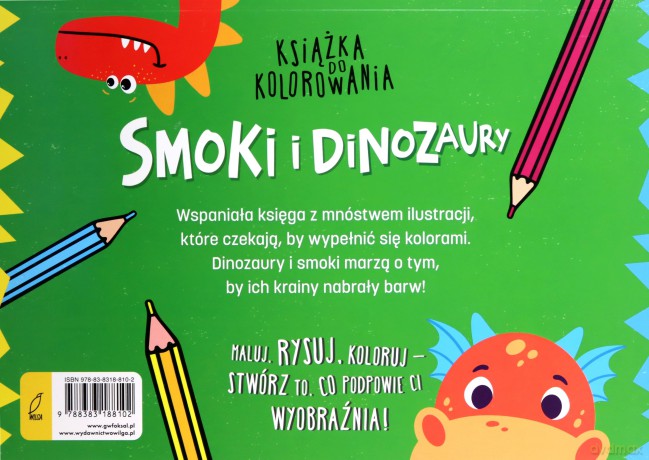 Książka Do Kolorowania. Smoki I [KSIĄŻKA]