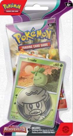 Pokemon Paldea Evolved - Checklane Blister Smoliv [KARTY]