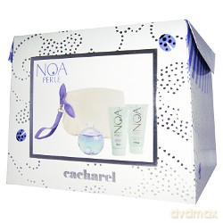 Cacharel Noa Perle Zestaw - woda perfumowana 50ml spray + balsam do ciała 50ml + żel pod prysznic 50ml + torebka (93951) [PERFUMY]