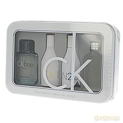 Calvin Klein Zestaw Miniaturek: CK IN2U Her woda toaletowa 15ml, CK IN2U Him woda toaletowa 15ml, CK One woda toaletowa 15ml, CK Free woda toaletowa 10ml (18467) [PERFUMY]