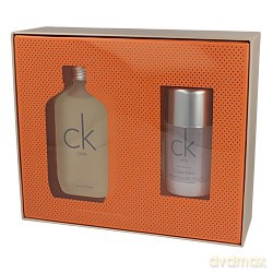 Calvin Klein one Zestaw - woda toaletowa 100ml spray + dezodorant sztyft 75g (19309) [PERFUMY]