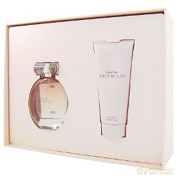 Calvin Klein Sheer Beauty Zestaw - woda toaletowa 50ml spray + balsam do ciała 100ml (34196) [PERFUMY]