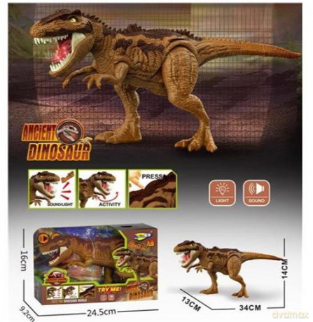 Dinozaur Tyranozaur ze światłem na języku z dźwiękiem tyranozaur [FIGURKA]
