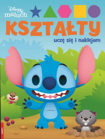 Disney Maluch Kształty Uczę się i naklejam FIG-9201 [KSIĄŻKA]