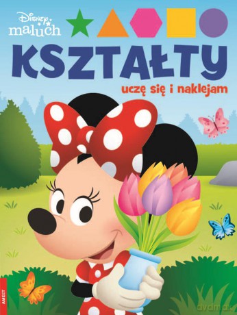 Disney Maluch Kształty Uczę się i naklejam FIG-9202 [KSIĄŻKA]