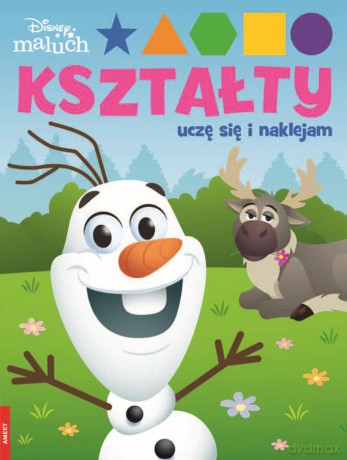 Disney Maluch Kształty Uczę się i naklejam FIG-9203 [KSIĄŻKA]