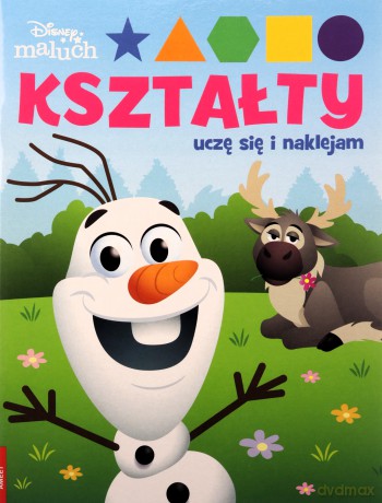 Disney Maluch Kształty Uczę się i naklejam FIG-9203 [KSIĄŻKA]