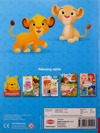 Disney Maluch Kształty Uczę się i naklejam FIG-9203 [KSIĄŻKA]