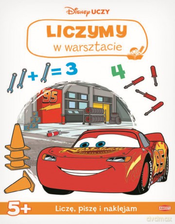 Disney uczy Auta Liczymy w warsztacie [KSIĄŻKA]