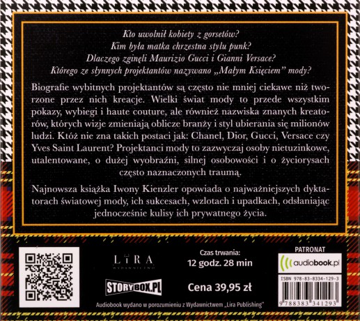 Dyktatorzy mody. Wzloty, upadki, skandale - Iwona Kienzler [AUDIOBOOK]