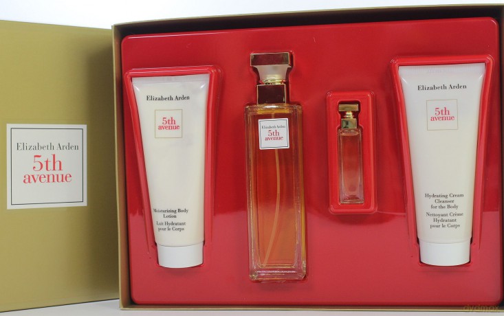 Elizabeth Arden 5th Avenue Zestaw - woda perfumowana 75ml spray + woda perfumowana 3,7ml bez sprayu + balsam do ciała 100ml + krem pod prysznic 100ml (02811) [PERFUMY]