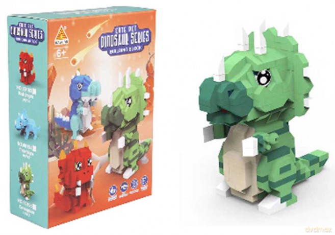 Klocki dinozaury T-Rex zielony 331 elementów [KLOCKI]