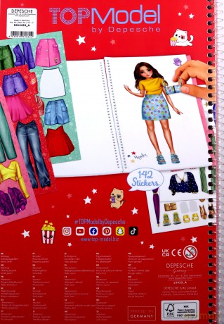 Kolorowanka Dress Me Up BIG Top Model 12433A
