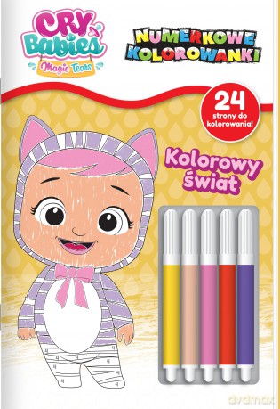 Kolorowy świat. Numerkowe kolorowanki. Cry Babies [KSIĄŻKA]