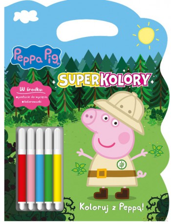 Koloruj z Peppą! Świnka Peppa. SuperKolory [KSIĄŻKA]