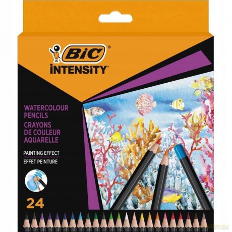 Kredki ołówkowe BIC Intensity Premium Watercoloour 24 kolory
