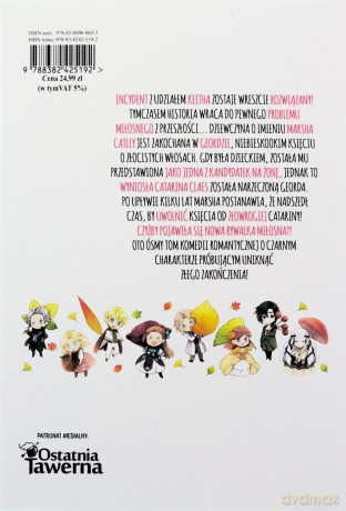Odrodzona jako czarny charakter w grze otome (Tom 8) - Satoru Yamaguchi, Nami Hidaka [KOMIKS]