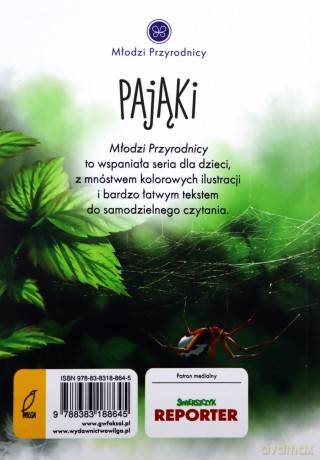 Pająki. Młodzi przyrodnicy - Patrycja Zarawska [KSIĄŻKA]