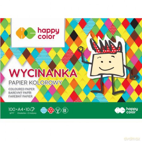 Papier kolorowy A4 Happy Color pakiet 10 sztuk