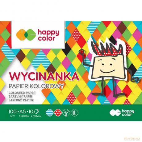 Papier kolorowy A5 Happy Color pakiet 10 sztuk