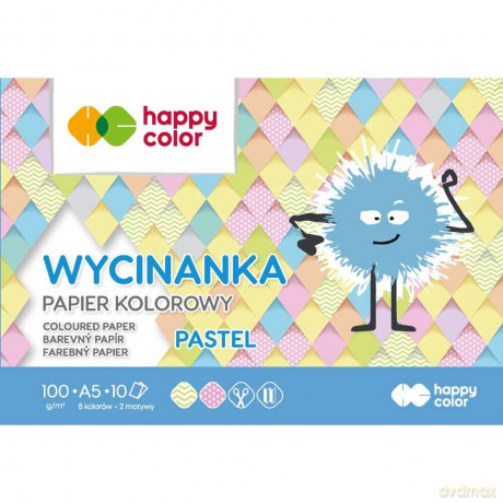 Papier kolorowy A5 Pastel Happy Color pakiet 10 sztuk