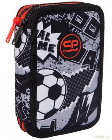Piórnik 2-komorowy Coolpack Jumper 2 grey ball