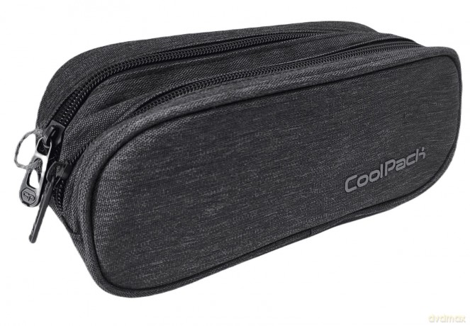 Piórnik saszetka podwójna Coolpack Clever SNOW BLACK