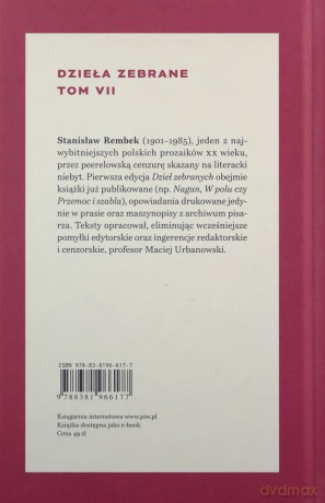 Przemoc i szabla. Dzieła zebrane (Tom 7) - Stanisław Rembek [KSIĄŻKA]