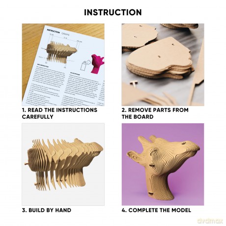 Puzzle 3d Giraffe cartonic [PUZZLE]