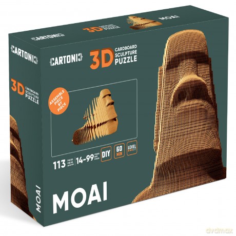 Puzzle 3D Moai Cartonic [PUZZLE]
