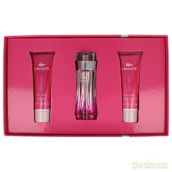 Lacoste Touch of Pink Zestaw woda toaletowa 30ml spray + balsam do ciała 50ml + żel pod prysznic 50ml (62436) [PERFUMY]