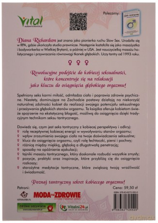 Seks tantryczny - przewodnik dla kobiet. Praktyczne ćwiczenia i medytacje, dzięki którym wzmocnisz kobiecą energię seksualną i osiągniesz stan głębokiego orgazmu - Diana Richardson [KSIĄŻKA]