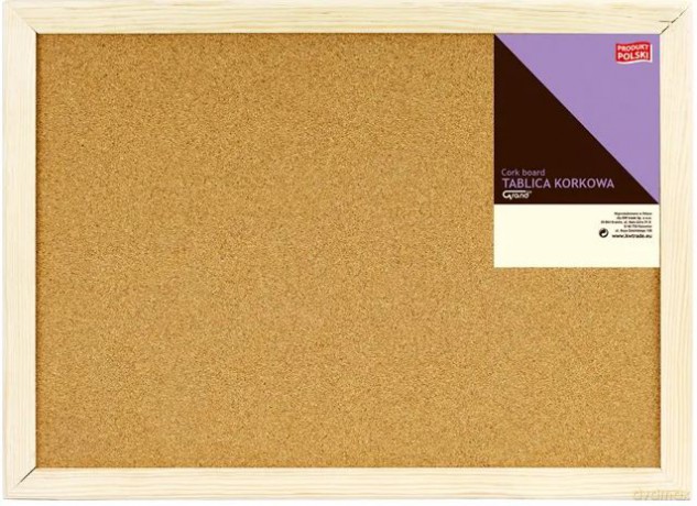 Tablica korkowa 40x60 Grand rama drewniana 5003