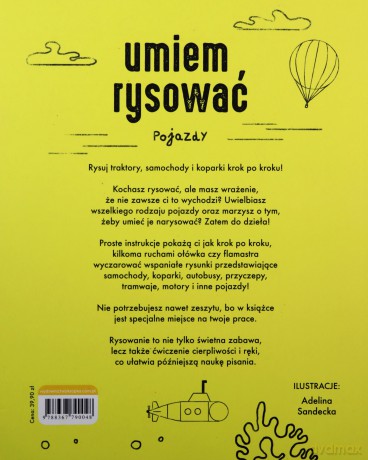 Umiem rysować pojazdy - Adelina Sandecka [KSIĄŻKA]