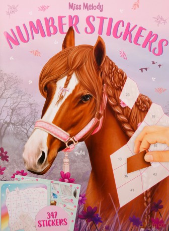 Zestaw z naklejkami Number Stickers Miss Melody 12486A