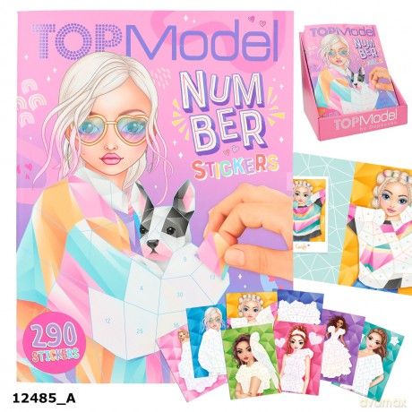 Zestaw z naklejkami Number Stickers Top Model 12485A